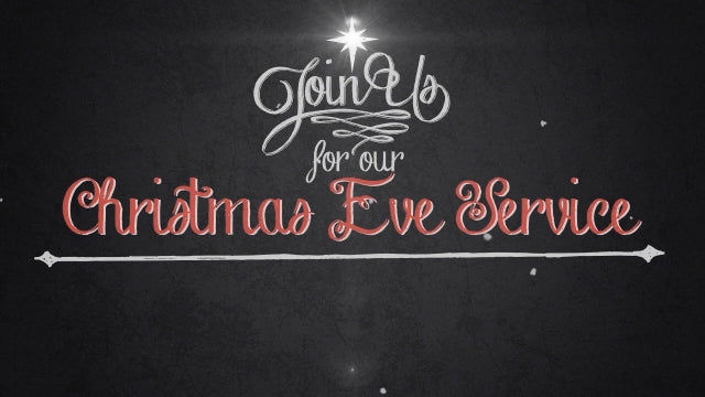 Vintage Christmas Eve Invite Title