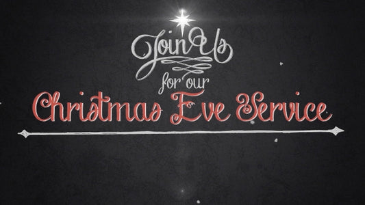 Vintage Christmas Eve Invite Title