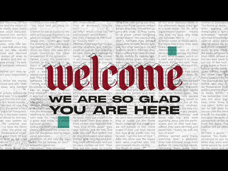 Words From The Cross: Welcome Still