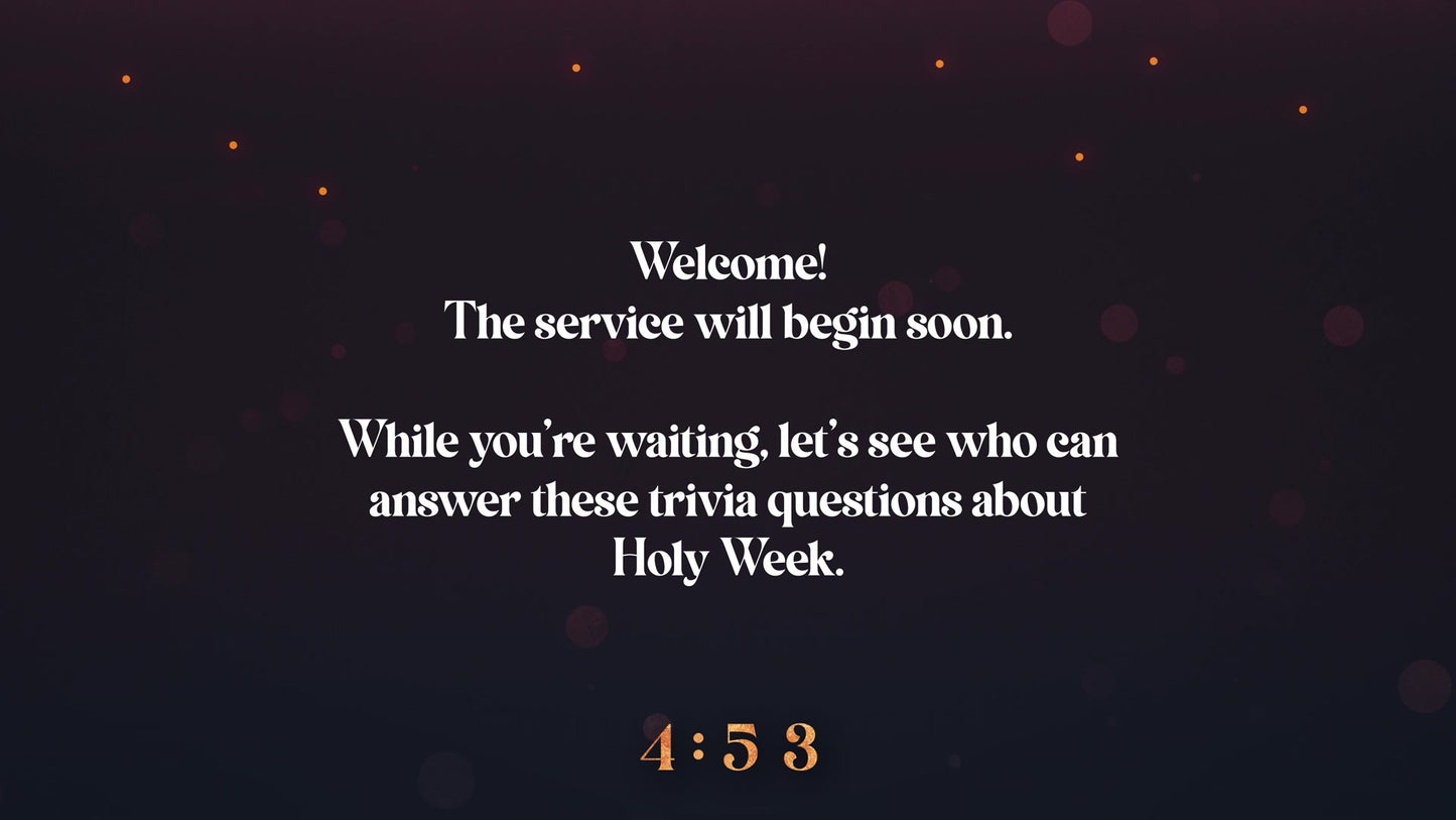 Easter Figures Trivia Countdown