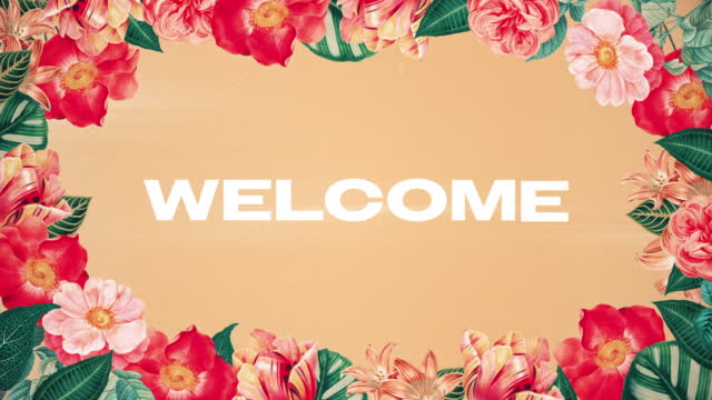 Vintage Floral Welcome