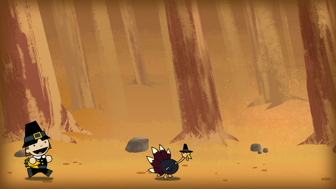 Thanksgiving Illustration - Turkey Hunt