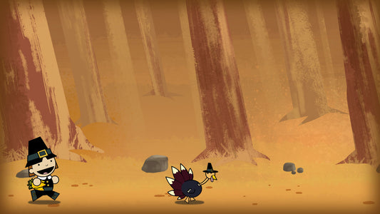 Thanksgiving Illustration - Turkey Hunt