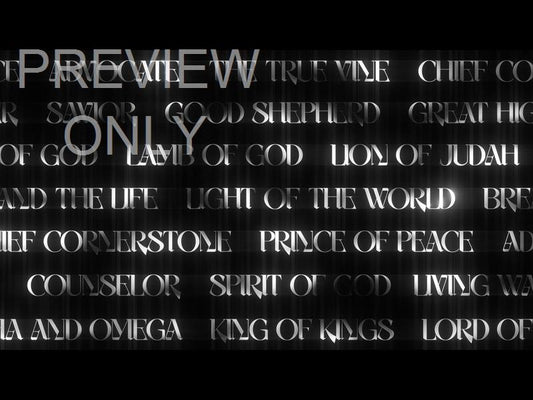 Lttrs Names Of God Bw Wall Still