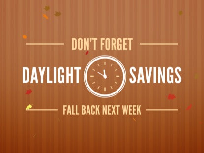Daylight Savings Fall Back