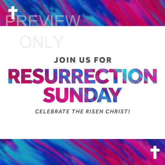 Colorful Easter Resurrection Sunday