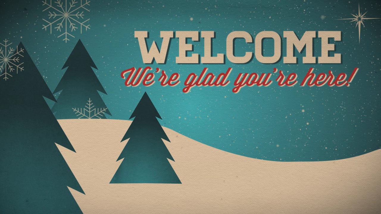 Christmas Welcome Vintage Still