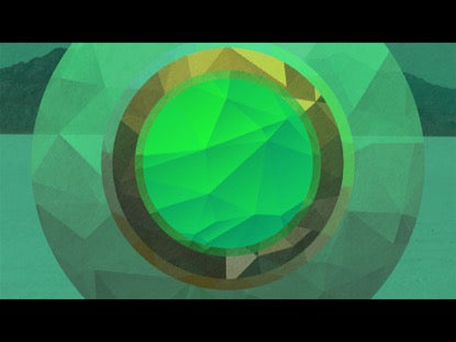 Rgb Polygonal Circles Green
