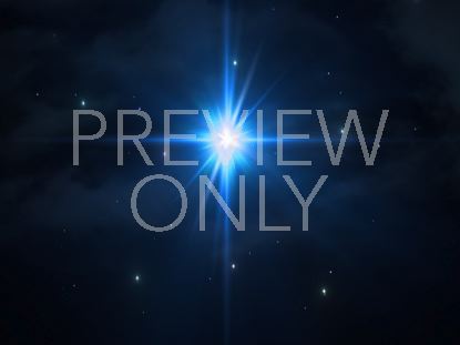 Christmas Savior Large Star Sky