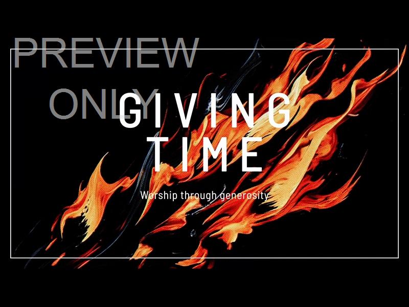Stop Motion Flames Giving Time Still