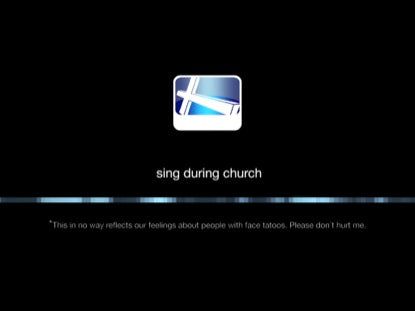When You Don't... Sing During Church