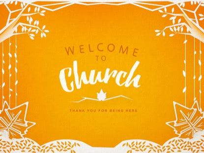 Thanksgiving Cutout Welcome