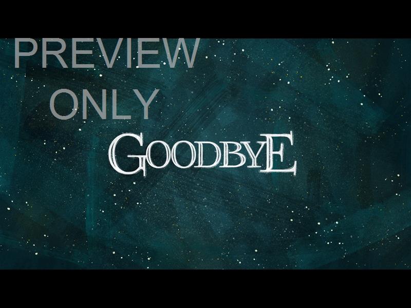 Jeweled Brush Christmas Goodbye Still
