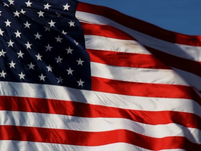 Usa Flag Flying