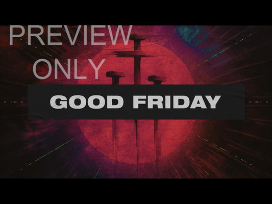 Vibrant Holy Week Good Friday Title Still