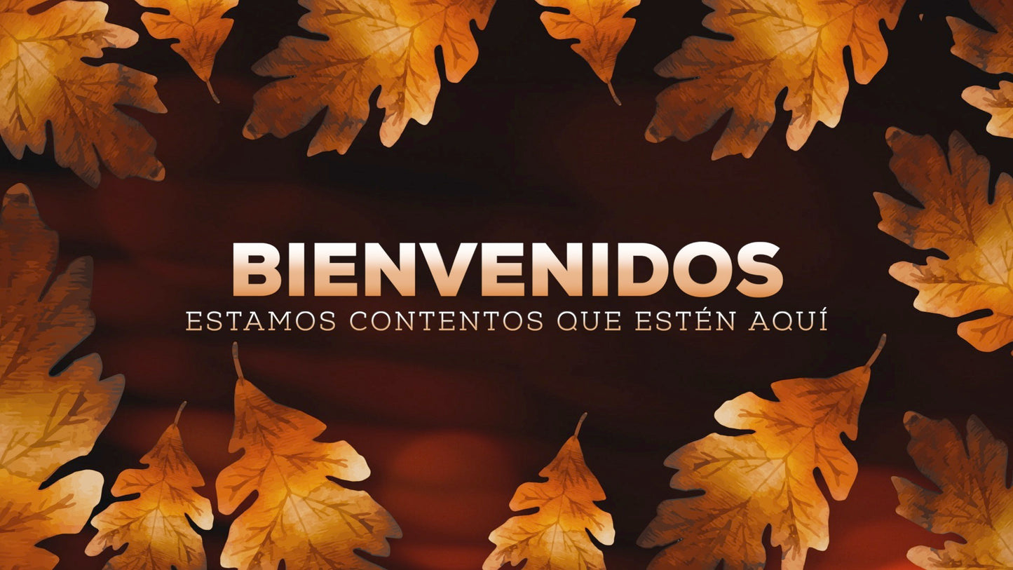 Autumn Glow Welcome Still - Spanish