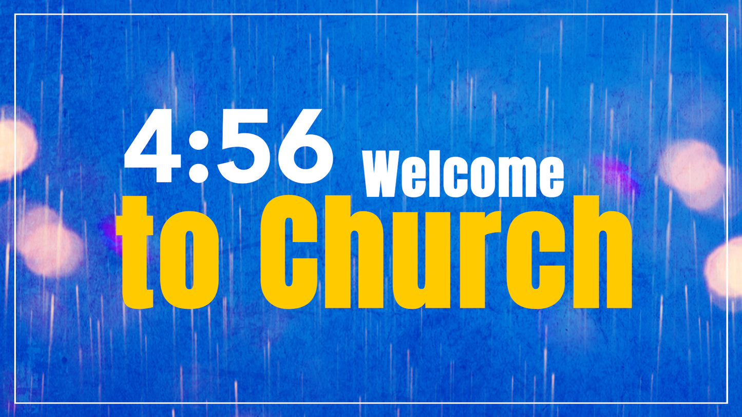 Welcome To Church Countdown