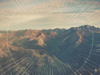 Mountain Rays Landscape