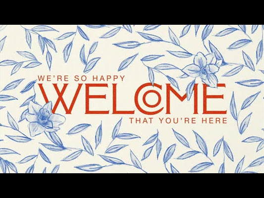 Floral Sketch Welcome