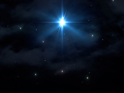Christmas Savior Star Sky