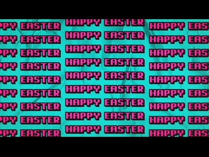 90s Easter Happy Easter Motion Loop