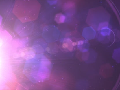 Glowing Hexagon Flare Purple