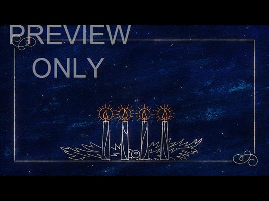 Star Of Wonder 4 Candles Blue