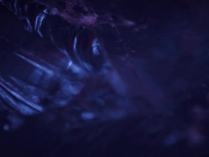 Sculpted Glass Red Blue Horizontal Scroll