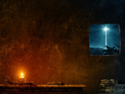 Holy Night Candle Window
