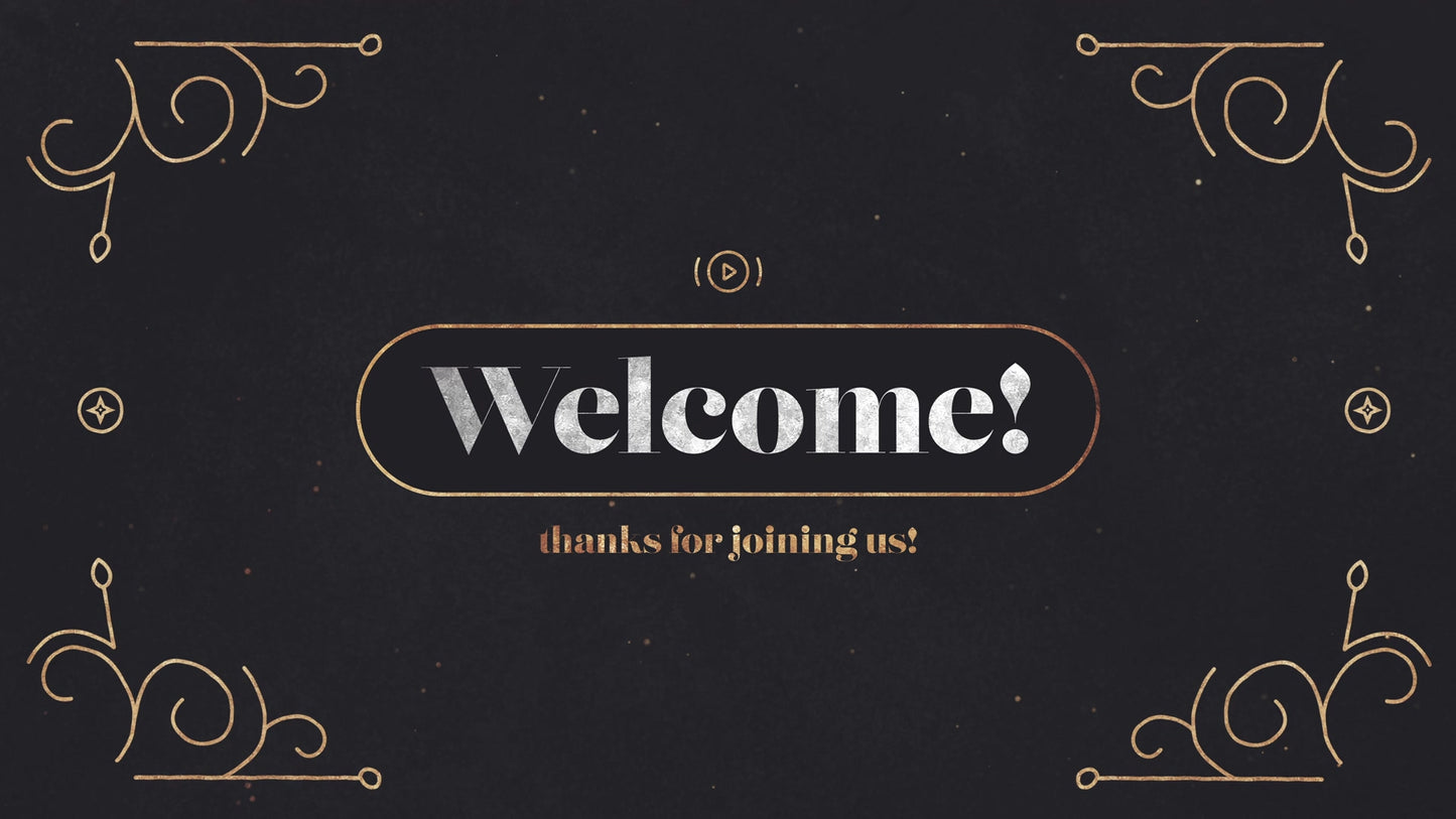 Advent Glitter Welcome Stream