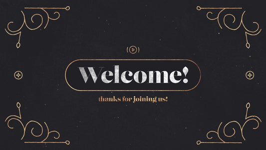 Advent Glitter Welcome Stream