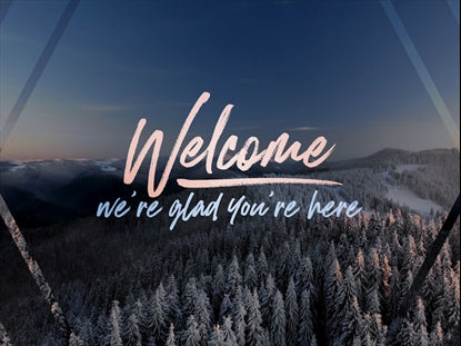 Epic Winter Aerial Welcome