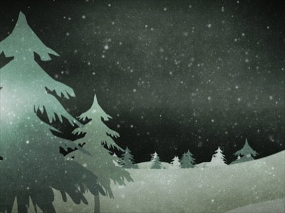 Christmas Forest Green 5 Motion