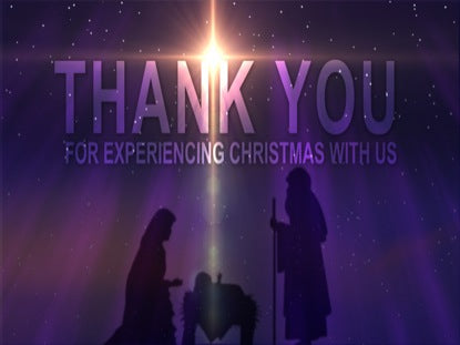 Nativity Star 6 Thank You