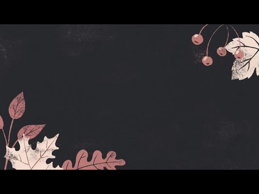 Fall Feelings Graphite Simple