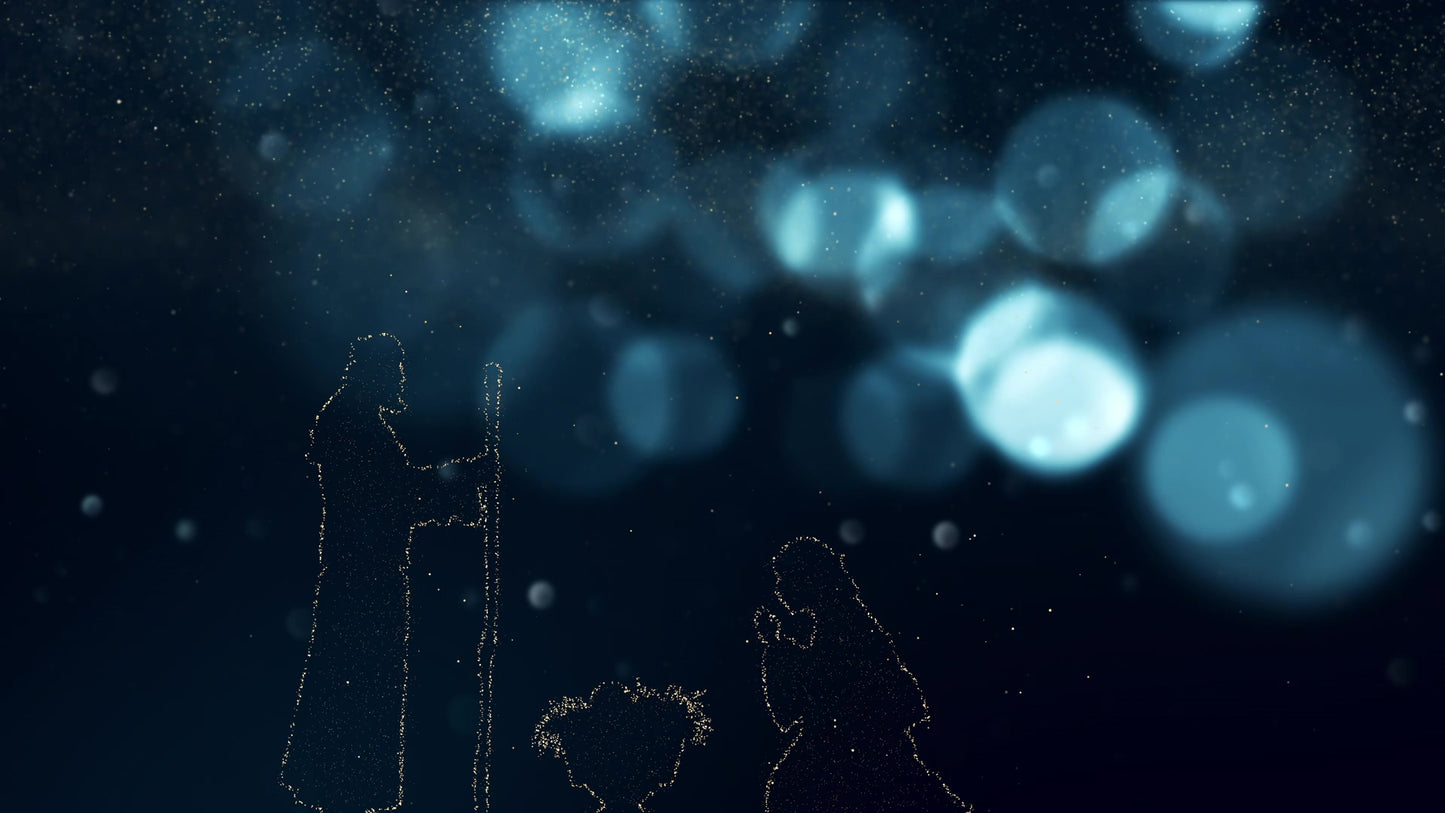 Sparkly Christmas Nativity Still