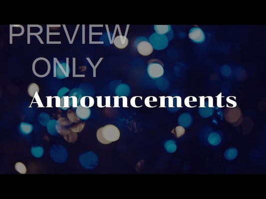 Christmas Lights: Announcements Still