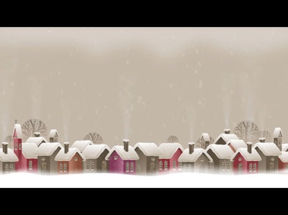Christmas Town Background Without Birds