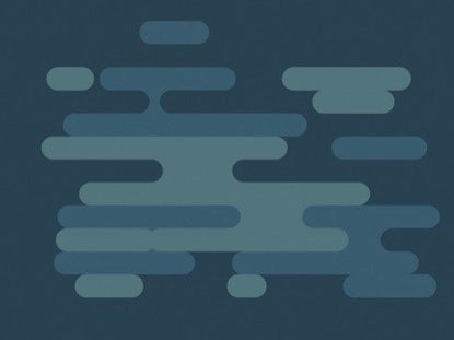 Horizontal Melt Blue