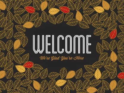 Fall Leaves Welcome
