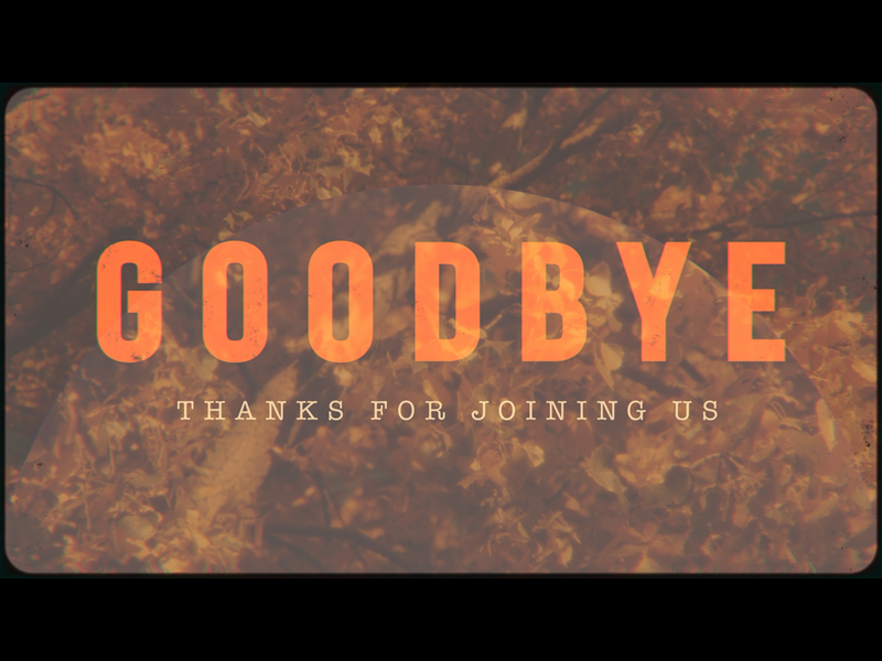 Vintage Fall Goodbye