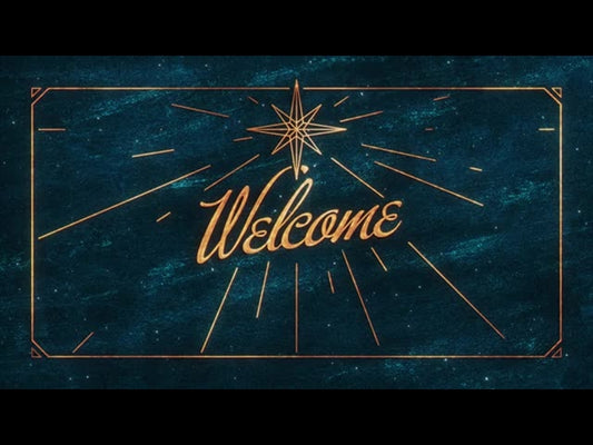Star Of Wonder Welcome Teal