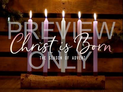 Country Advent Christ Is Born Still