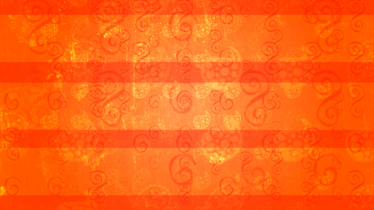 Orange Paisley Wall