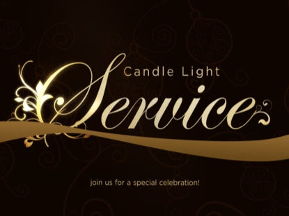 Elegant Ribbon Candle Light Service