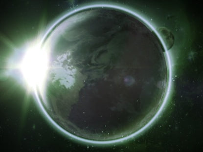 God Of Creation Background Green Loop