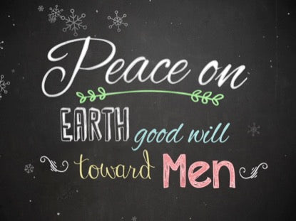 Christmas Chalk Peace