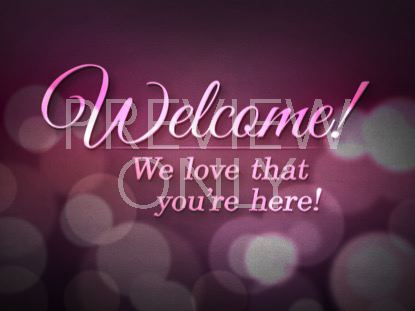 Lovely Bokeh Welcome