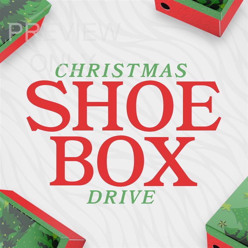 Christmas Shoebox Drive Social Graphic