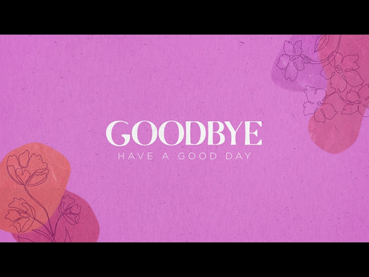Floral Lines: Goodbye
